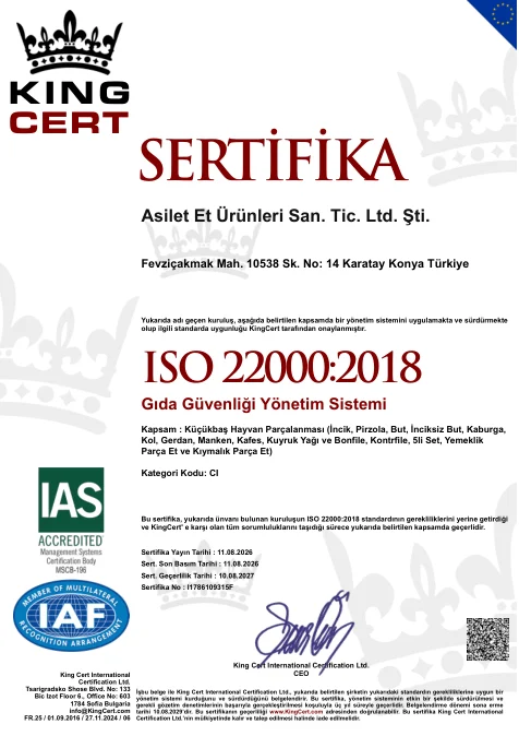 ISO 22000:2018 belgesinin önizlemesi